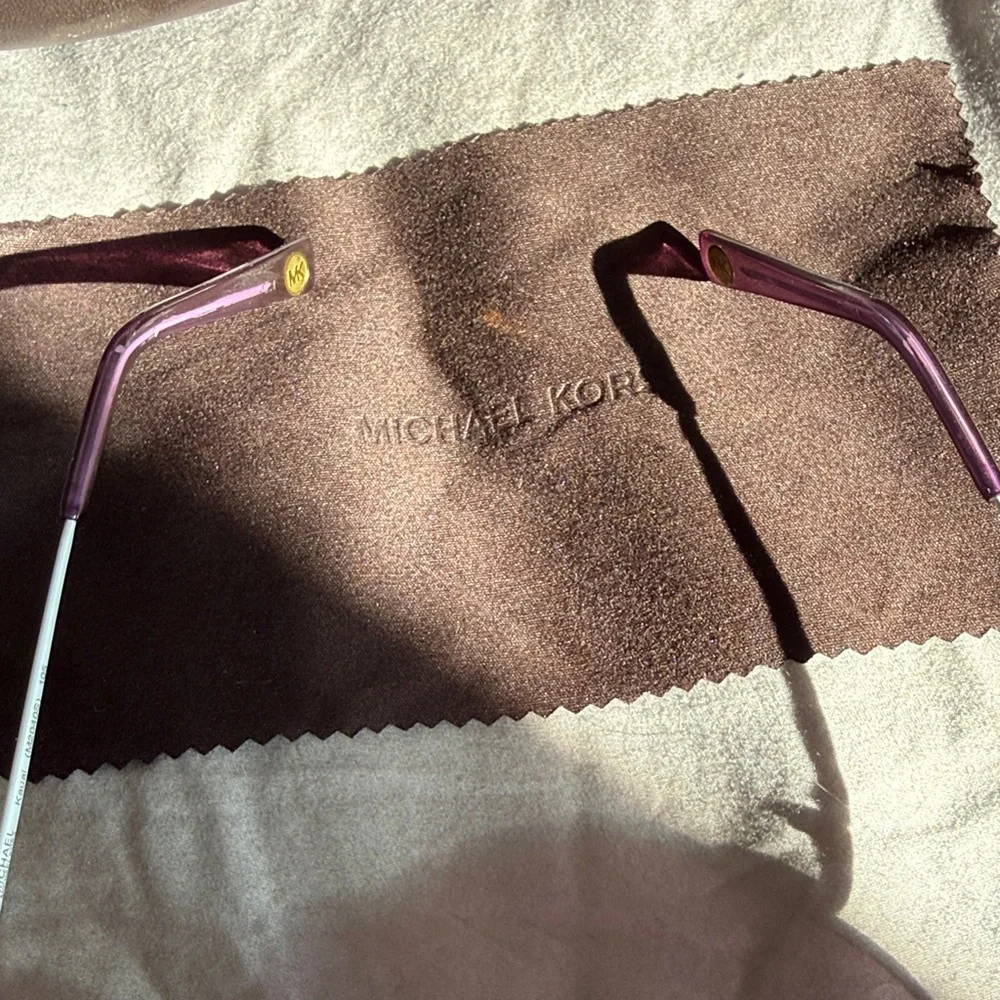 Michael Kors Violet Aviator Sunglasses - Picture 3 of 6